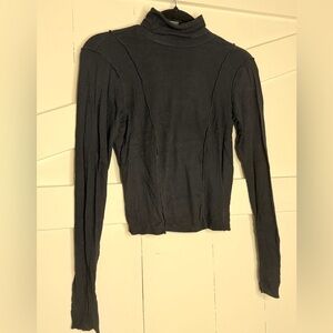 Wild Fable Black Turtleneck Long Sleeve Top